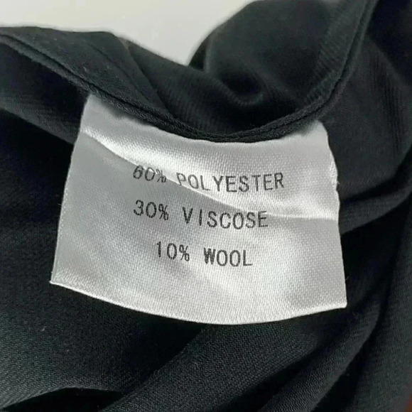 Oak Womens dress size S black wool blend asymmetrical minimalist utilitarian - Picture 8 of 10